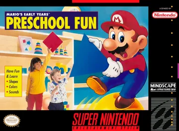 Mario's Early Years - Preschool Fun (USA) box cover front